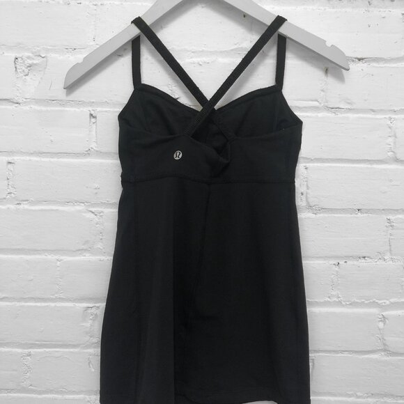 Lululemon Dance Strap Tank Black Top Sz 2 - Picture 5 of 7